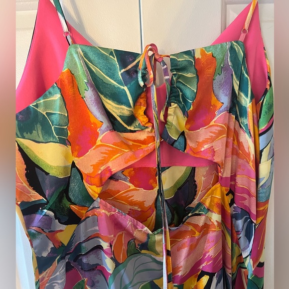 Nicole Miller satin maxi dress. Size L - Picture 3 of 5